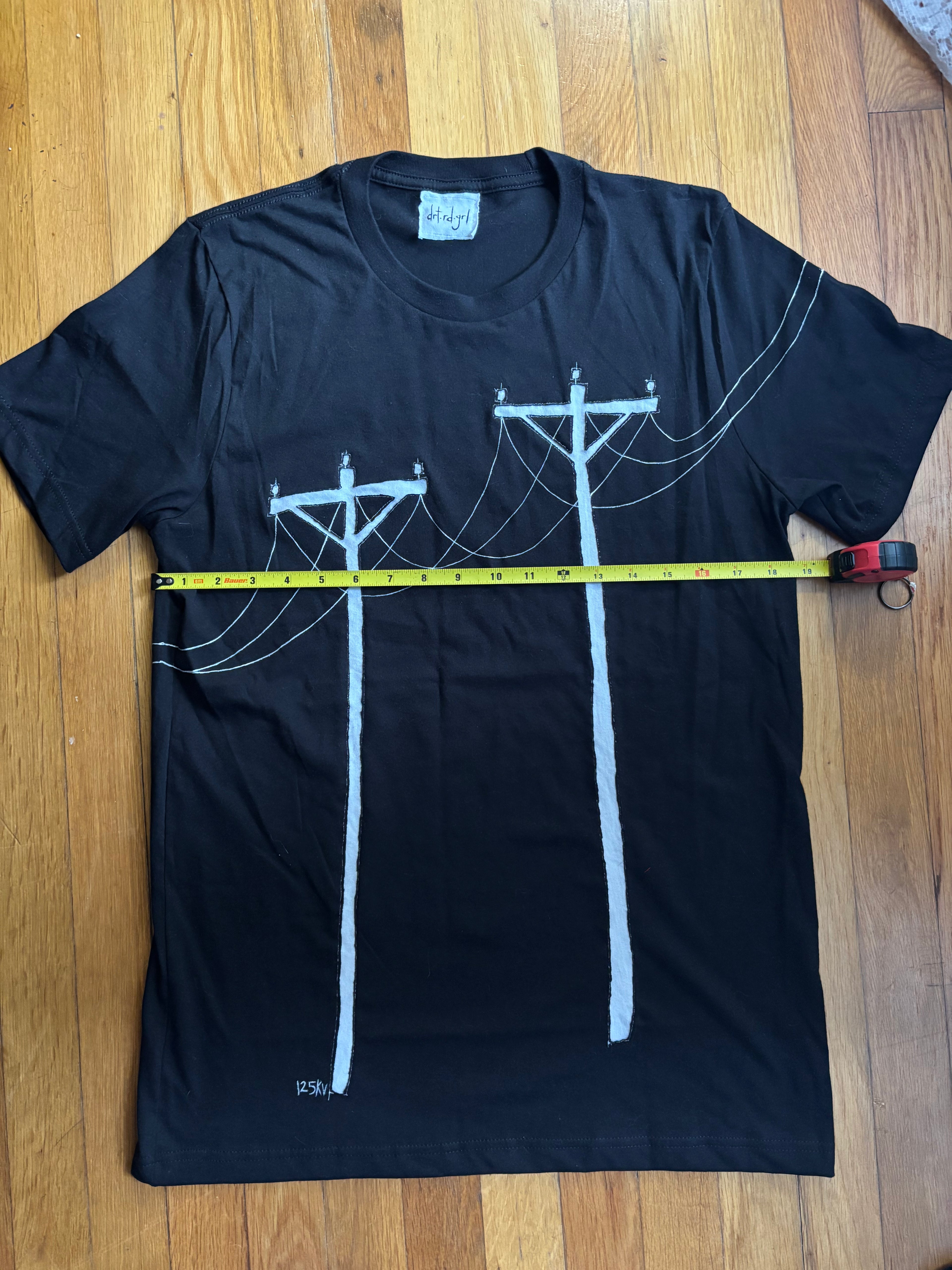 powerlines tee medium (negative ver)