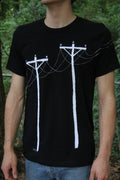 powerlines tee medium (negative ver)