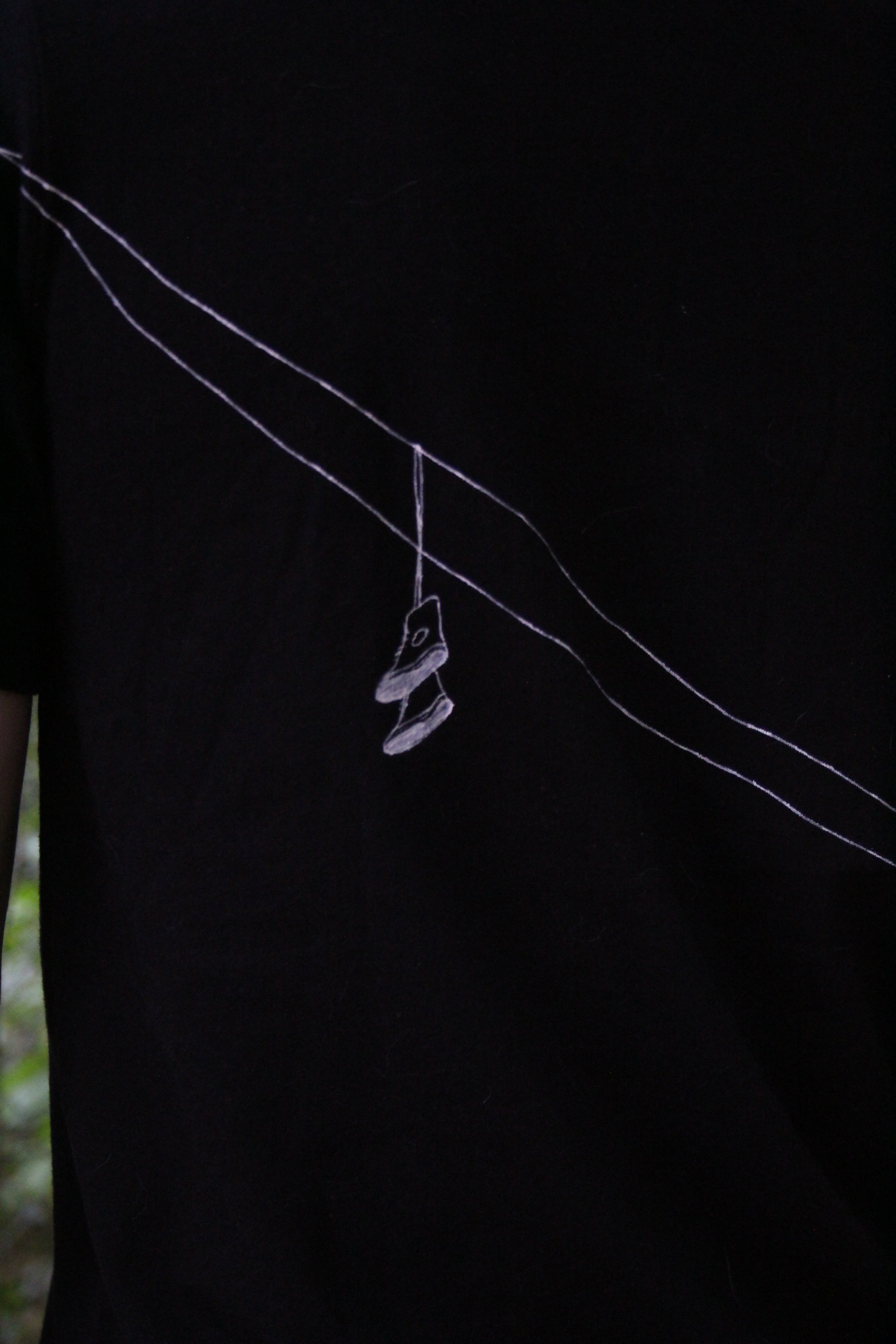 powerlines tee medium (negative ver)