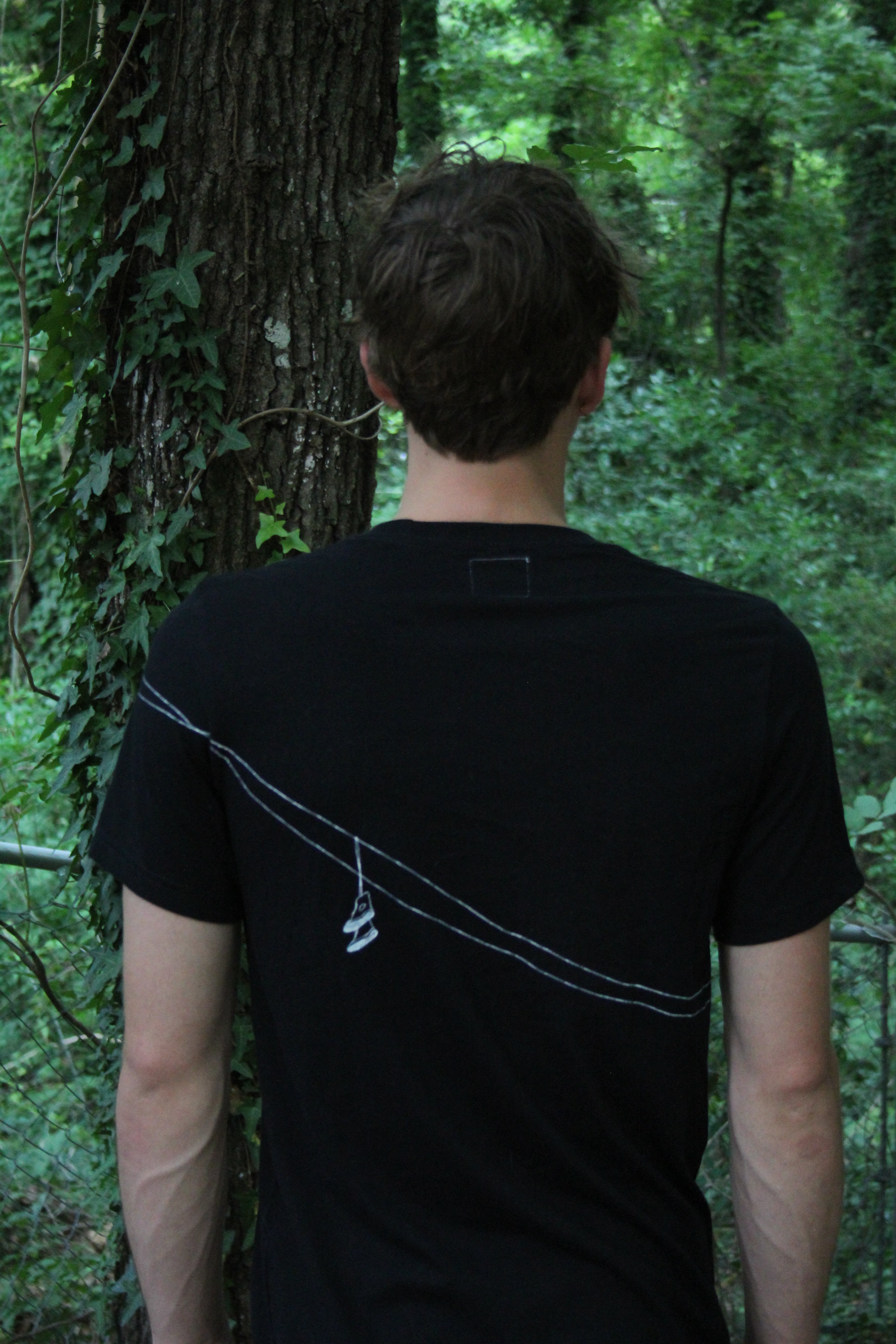 powerlines tee medium (negative ver)